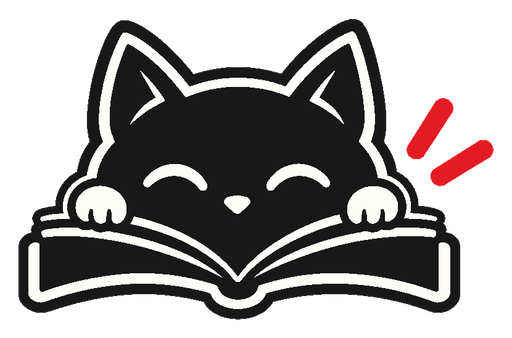 HIKARI Cat Reading a Book Mark
